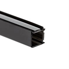 Glasanschlussprofil Ecke 12-12,8 mm schwarz (L=3m)