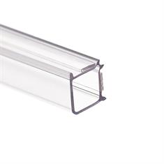 Glasanschlussprofil Ecke 12-12,8 mm transparent (L=3m)