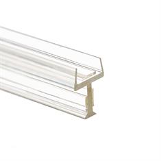Glasanschlussprofil Trennwand 10-10,8 mm transparent (L=3m)